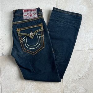 Vintage Y2K True Religion Dark Blue Ricky Super T Jeans Sz 36